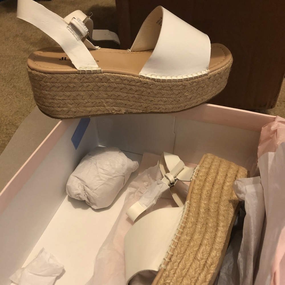 Platform espadrille sandals